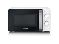 Severin Mikrowelle MW7885-CH Edelstahl Schwarz-Weiss 17 l / 700 W