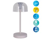 Näve LED-Tischleuchte Gomba Metall Weiss 1 W / 18,5 x 8 x 8 cm / 2 Stk.