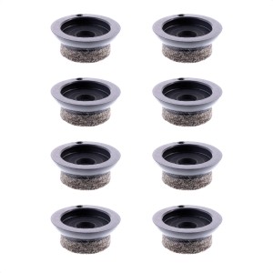 Lot de 8 patins de remplacement Wagner QuickClick Slim Ultrasoft EH7714, Ø 20 mm, marron, pour meubles.