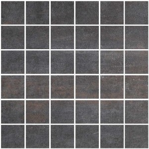 Piastrella a mosaico Allora Due Nero Antracite, 30x30 cm, in gres porcellanato per interni ed esterni.