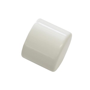 Gardinia terminale Chicago per bastone Ø 20 mm, bianco, confezione da 2.