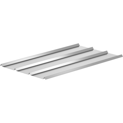 Sarei Dach- und Fassadenblech Alu-Natur 585 mm x 1,18 m / Profilhöhe 20 mm / 1 S