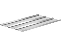 Sarei Dach- und Fassadenblech Alu-Natur 585 mm x 1,18 m / Profilhöhe 20 mm / 1 S