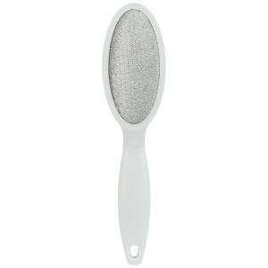 Brosse anti-peluches Trixie blanche, double face pour enlever les poils d'animaux.