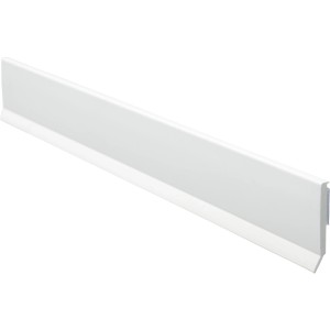 Baguette plate blanche autocollante avec lèvre d'étanchéité, 30x2,5 mm, pour accessoires de fenêtre.