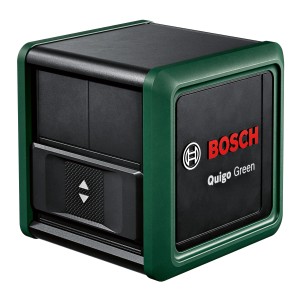 Niveau laser croix Bosch Quigo Green, autonivelant, pour un alignement précis.