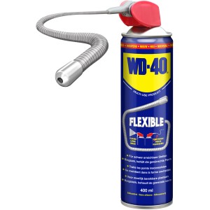 WD-40 Flexible Multifunzione 400ml con tubo spray flessibile per aree difficili da raggiungere.