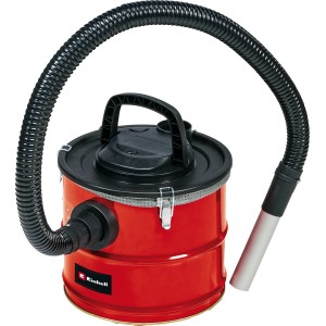 Einhell TC-AV 1718 D aspirateur à cendres, 1200W, rouge, avec tuyau et poignée.