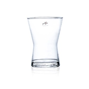 Vaso in vetro Sandra Rich, design X Pos, Ø 14,5 cm, altezza 20 cm, trasparente.