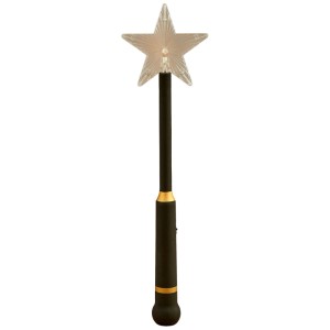 Telecomando LED Luca Lighting nero-oro con stella per catene luminose da interni.