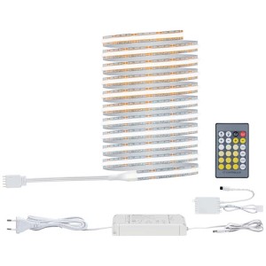 Paulmann MaxLED 500 COB LED-Streifen Basis-Set mit Fernbedienung und Zubehör.