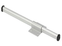 Hettich Kleiderstange eloxiert Aluminium Kunststoff Schwarz