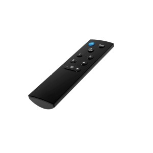 Telecomando Philips Smart Lighting nero con tasto ON blu, tasti dimmer e programmabili per luci.