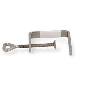Serre-joint en métal pour scie à chantourner, pour fixer les planches sur les établis.
