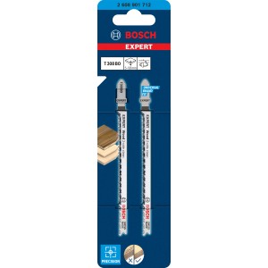 Lame per seghetto alternativo Bosch Expert T 308 BO per tagli puliti nel legno, 2 pezzi.