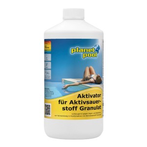 Bouteille d'Oxygène-Komp. 2 algicide sans chlore pour la désinfection de piscine.