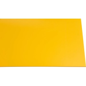 Pannello in plastica giallo Guttagliss Hobbycolor, 50x100cm, ideale per il fai da te.