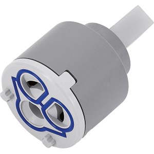 Cartuccia ceramica 40mm per rubinetto cucina, ricambio per controllo flusso e temperatura.