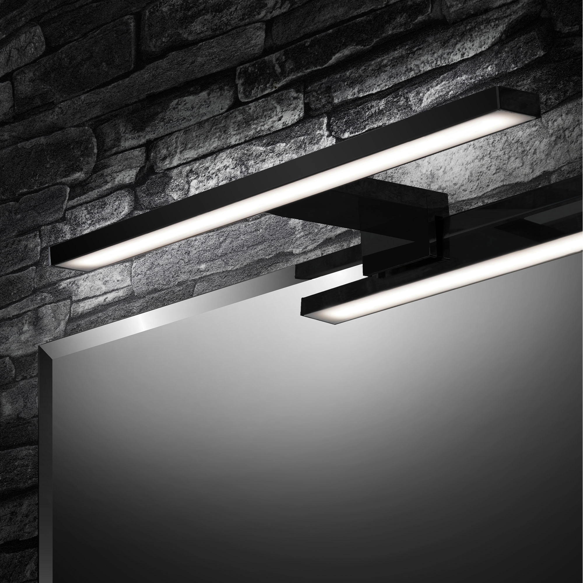 Brilo Lampe pour miroir LED Dun Noir 5 W