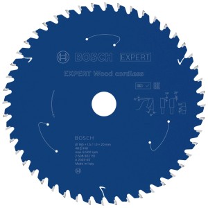 Lama per sega circolare Bosch Expert Wood Cordless, Ø 165 mm, per seghe a batteria.