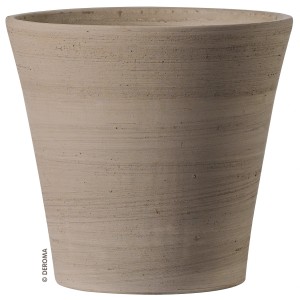 Vaso per piante Deroma Cono Primitivo grafite, Ø 31 cm, terracotta per esterni.