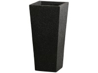 Pflanzgefäss Calais konisch Anthrazit (HxBxT) 18 x 18 x 38,5 cm