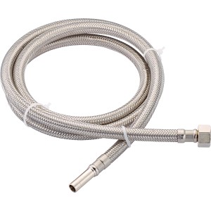 Tubo flessibile di prolunga per rubinetti LUX, lunghezza 1500 mm, in acciaio inox.