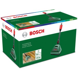Emballage de la brosse compacte Bosch pour nettoyeurs haute pression Aquatak, nettoyeur de surface avec jupe de brosse.