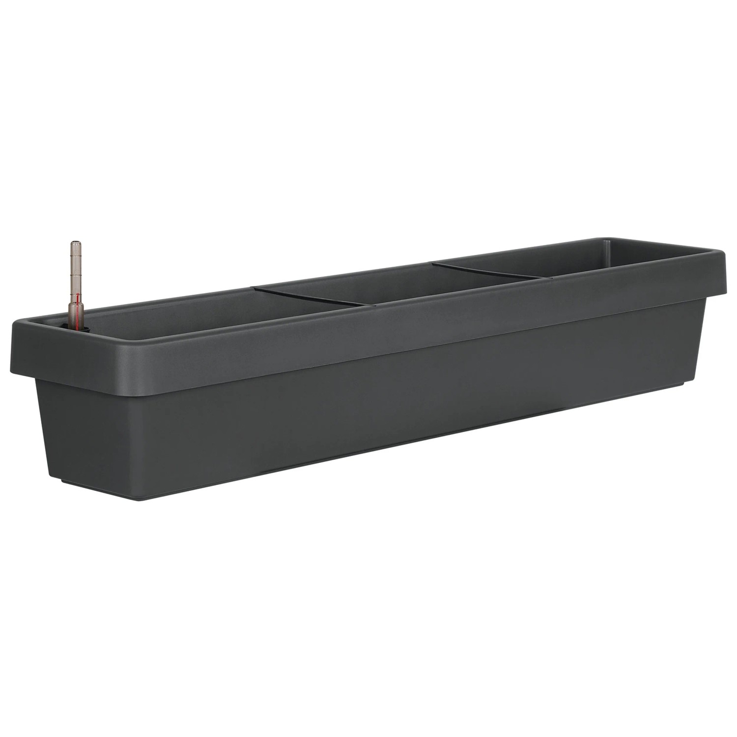 Geli Bewsserungsblumenkasten Viva mit Wasserstandsanzeiger Anthrazit 100 cm