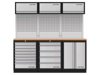Kraftwerk Werkstatteinrichtung Mobilio 3er-Kompakt-Kombi mit Lochwand Buche