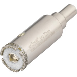 Wolfcraft Sega a tazza diamantata Ceramic, 22 mm, per fori precisi in piastrelle.