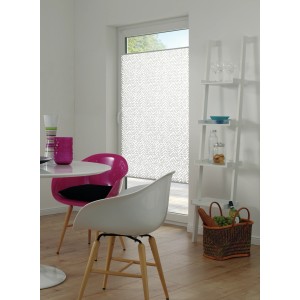 Gardinia Plissee Concept Lissy, 100x130 cm, weiß, mit Klemmträgern am Fenster. Blickdicht und lichtdurchlässig.