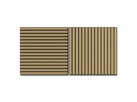 Denpanels Akustikpaneel Eiche Natur MDF Braun 60 x 60 cm / 2 Stk.