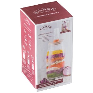 Set fermentazione Kilner (3 l) nella scatola. Ideale per la conservazione degli alimenti e la conservazione delle verdure.
