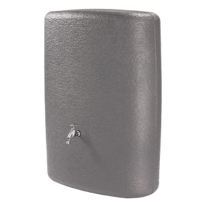Serbatoio da parete Garantia Terranova 275 l in grafite grigio con accessori e rubinetto.