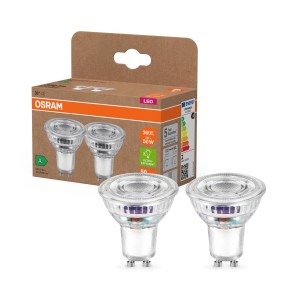 Osram GU10 LED lampadina a riflettore, confezione da 2, 2W, luce bianca calda.