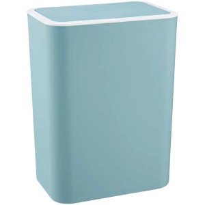 Cestino basculante Diaqua Rio azzurro chiaro, 5 l, in plastica per bagno e cucina.