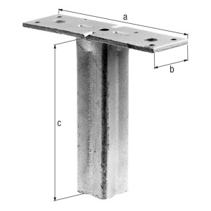 Support de main courante en acier galvanisé à chaud pour fixer les mains courantes aux escaliers et aux rampes.