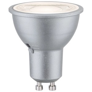 Paulmann GU10 LED-Reflektor, matt Chrom, dimmbar. DipSwitch für 3 Lichtfarben. Flexibles LED-Leuchtmittel.