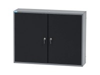 Küpper Hängeschrank Modell 70120 Schwarz-Hellgrau (HxBxT) 60 x 80 x 20 cm