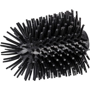 Brosse de rechange en silicone Wenko, tête de brosse WC noire avec effet antiadhésif.