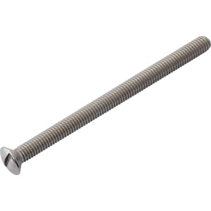 Vite di ricambio argentata M6 x 80 mm in ottone per raccordi.