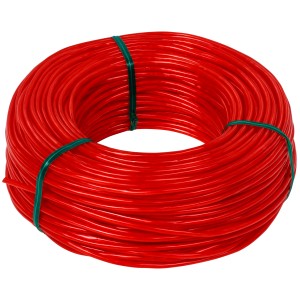 Fil de remplacement rouge pour séchoir à linge, polypropylène, Ø 3 mm x 60 m, enroulé.