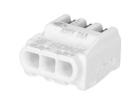 Verbindungsklemme SDKF schraublos 3-polig Weiss-Anthrazit Verbindungsklemme SDKF schraublos 3-polig Weiss-Anthrazit