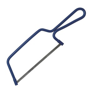LUX Scie universelle Comfort 145 mm, scie à métaux bleue pour bois, plastique et métal.