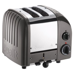 Tostapane Dualit Classic a 2 fette antracite con controllo doratura.