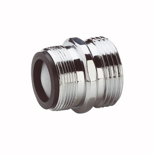 Gartec Réducteur M24-AG 3/4 pouce pour systèmes d'eau froide, laiton chromé.