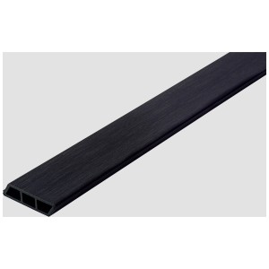 Bordure de finition WPC Rettenmeier, ébène anthracite, 20x72 mm, longueur 3 m.