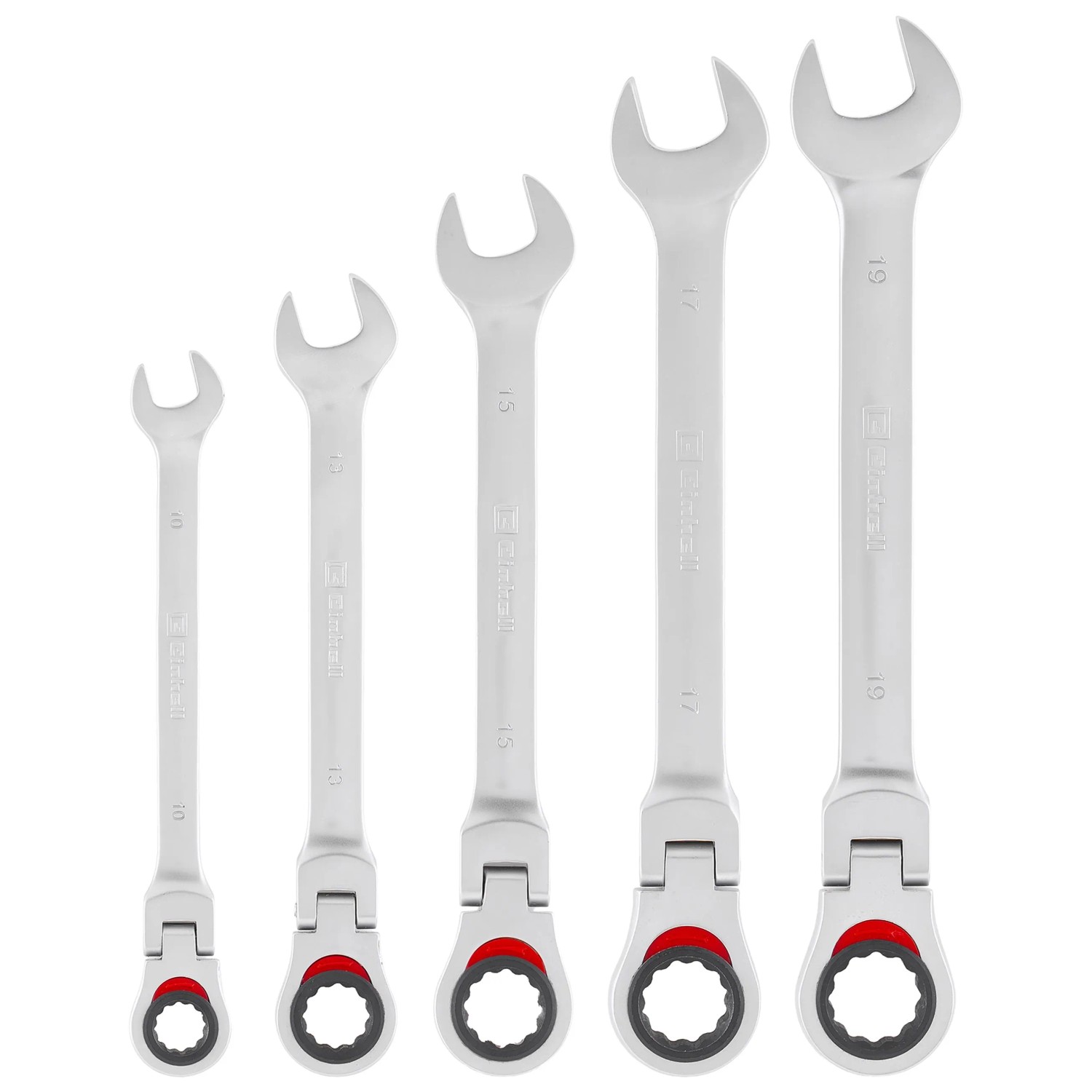 Gatbel Riang Einhell Gabel-Ring-Ratschenschlüssel-Set Flexibel 5-tlg. Ø 10 mm - 19 mm