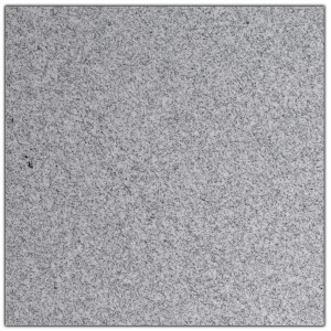 Piastrella per pavimentazione Euro Stone in granito grigio, superficie fiammata, 40x40 cm. Piastrella per esterni.